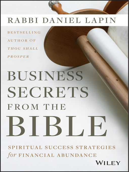 Title details for Business Secrets from the Bible by Rabbi Daniel Lapin - Available